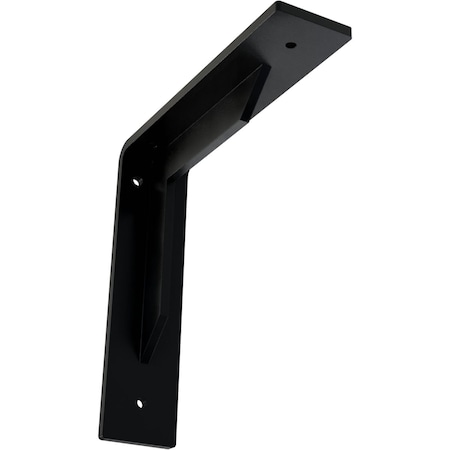 Ekena Millwork Stockport Steel Bracket, Powder Coated Black 2"W x 8"D x 8"H BKTM02X08X08STPBL
